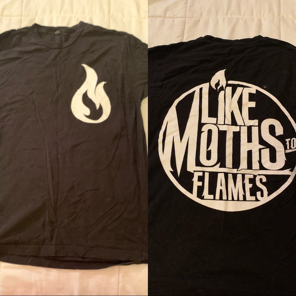 Like Moths To Flames band tee